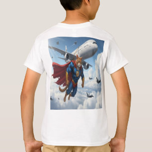 Heldhaftige Kat Redt Vliegtuig - Epische Luchtvaar T-shirt