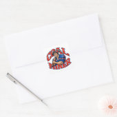 HELDHAFTIGE KOLENMIJNER VIERKANTE STICKER (Envelop)