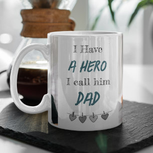 Heldhaftige Papa Op maat gemaakte Vaderdag Koffi Koffiemok