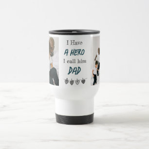 Heldhaftige Papa Reisdrinkbeker voor Vaderdag me Reisbeker