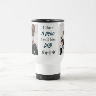 Heldhaftige Papa | Reisdrinkbeker voor Vaderdag me Reisbeker