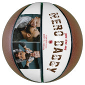 Heldhaftige Papa Vaderdag 2 Foto Collage Basketbal (Verticaal)