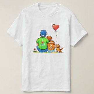 Heldhaftige Vader & Liefhebbende Zoon Heren Minima T-shirt