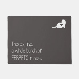 Hele bas van fretten Doormat Deurmat