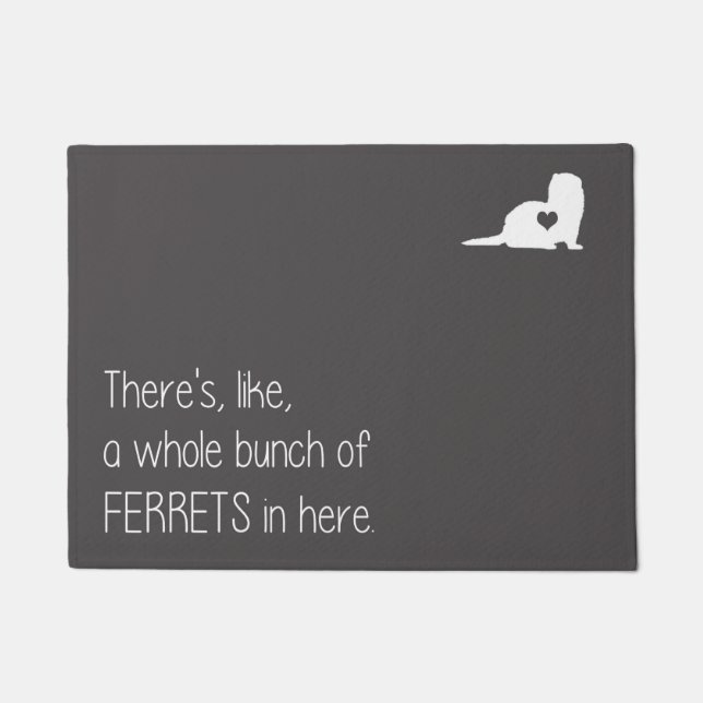 Hele bas van fretten Doormat Deurmat (Voorkant)