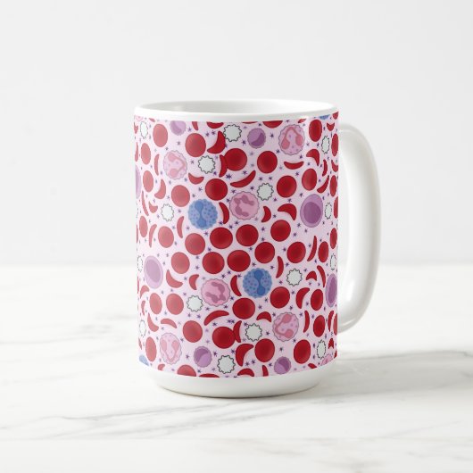 Hele bloedcel koffiemok (Voorkant rechts)