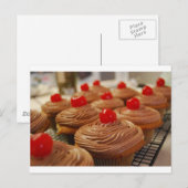 Hele cupcakes, horizontaal briefkaart (Voorkant / Achterkant)