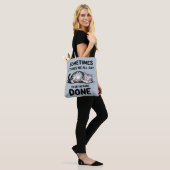 "Hele Dag Niets Doen" Grappige Luie Kat Tote Bag (Op model)