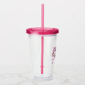 Hele Dag Plie, Chasse, Jete ~ Ballet Design Acryl Drinkbeker (Rechts)