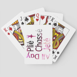 Hele Dag Plie, Chasse, Jete ~ Ballet Design Pokerkaarten