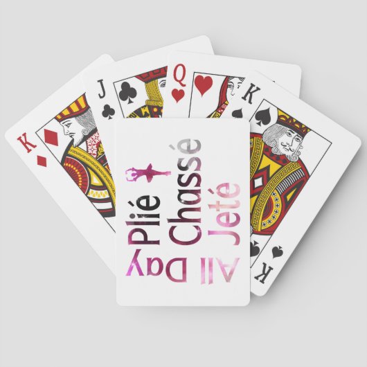 Hele Dag Plie, Chasse, Jete ~ Ballet Design Pokerkaarten (Achterkant)