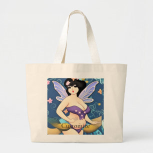 Hele figuur Feeën Godin Thunder_Cove Grote Tote Bag