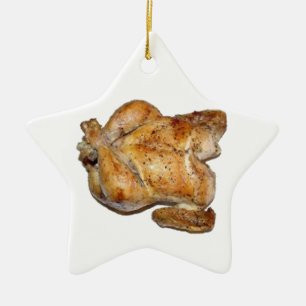 Hele Gebraden Kip Keramisch Ornament