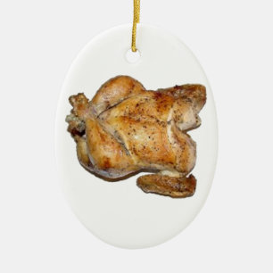 Hele Gebraden Kip Keramisch Ornament