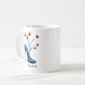 Hele-hiel- en bloemetjesbodes koffiemok (Voorkant links)