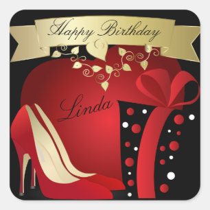Hele Hiel Pfels Birthday Celebratie Vierkante Sticker