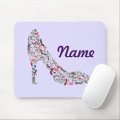 Hele Hiel Shoes Collage Stiletto Art Muismat (Met muis)