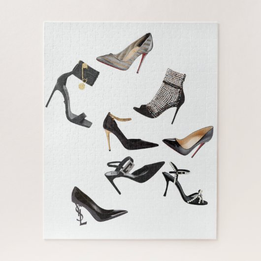 Hele Hiel Shoes Collage Stiletto Jigzaag Puzzle Legpuzzel (Verticaal)
