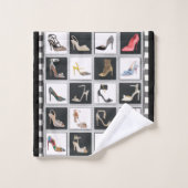 Hele Hiel Shoes Collage Stiletto-pompelset Bad Handdoek (Wasdoekje)