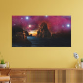 Hele Kosmos Fantasy Landschap Canvas Afdruk (Insitu (Woonkamer))