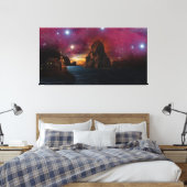 Hele Kosmos Fantasy Landschap Canvas Afdruk (Insitu (Slaapkamer))