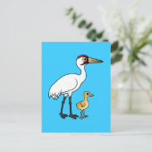 Hele kraan met chick briefkaart (Staand voorkant)