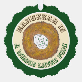 Hele Latke (Lotta) Fun Chanoeka Vakantie Eten Ornament Kaart