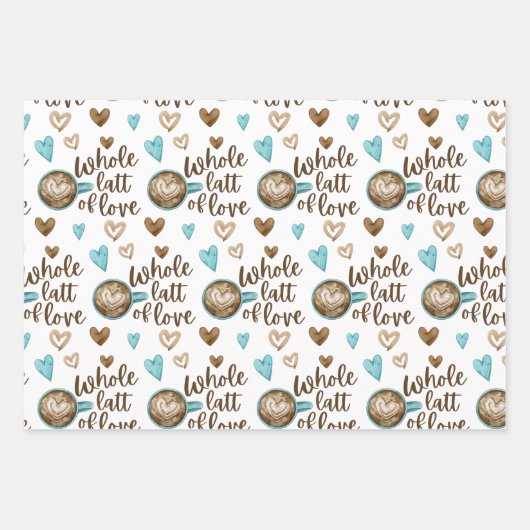 Hele Latt Met Love Inpakpapier Vellen  (Voorkant 2)