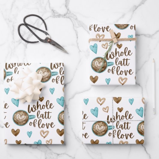 Hele Latt Van Liefde Inpakpapier Vellen  (Voorkant)
