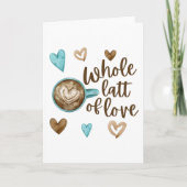 Hele liefdeslatt, gevouwen Wenskaart Kaart (Voorkant)