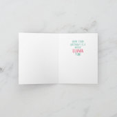 Hele Llama Fun Happy Birthday Kaart (Binnen)