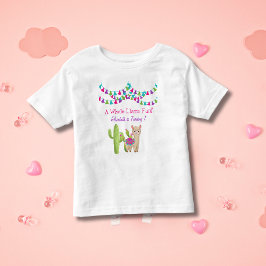 Hele Llama Fun Pink Paarse Cactus Kind Birthday Kinder Shirts