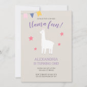 Hele Llama Leuk Schattige Boho Verjaardag Kaart (Voorkant)