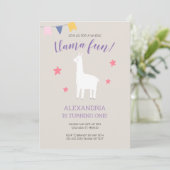 Hele Llama Leuk Schattige Boho Verjaardag Kaart (Staand voorkant)