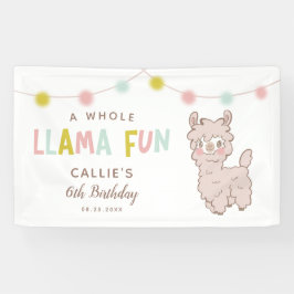 Hele Llama Leuk Verjaardagsfeest Spandoek