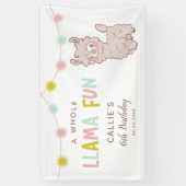 Hele Llama Leuk Verjaardagsfeest Spandoek (Verticaal)