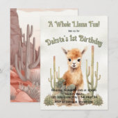 Hele Llama plezier draaien een verjaardag Kaart (Voorkant / Achterkant)