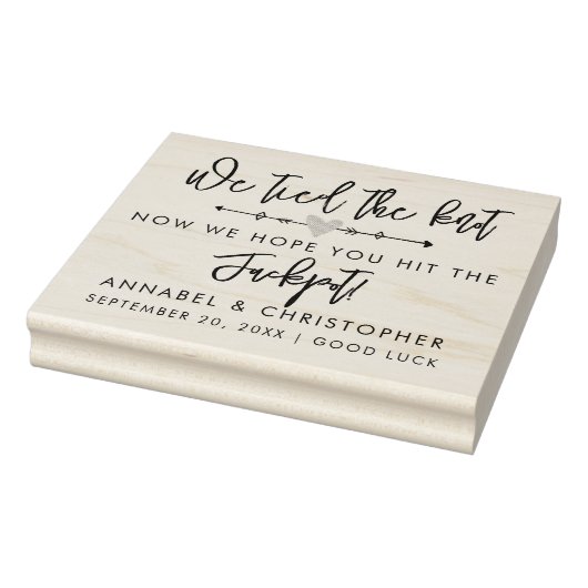 hele lotto liefde loterij kraskaart bruiloft gunst rubberstempel (Stempel)