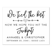 hele lotto liefde loterij kraskaart bruiloft gunst rubberstempel (Afrduk)