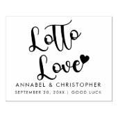 hele lotto liefde loterij ticket bruiloft gunst rubberstempel (Afrduk)