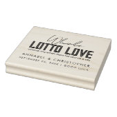 hele lotto liefde loterij ticket bruiloft gunst rubberstempel (Stempel)