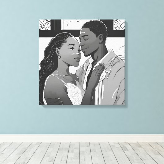 Hele Mijn Leven Canvas Afdruk (Insitu (Houten vloer))