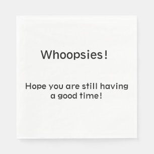 Hele opsieën! servet