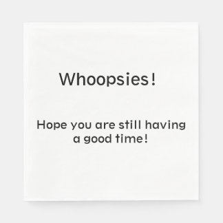 Hele opsieën! servet