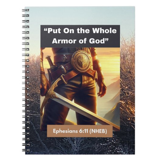 Hele pantser Gods - Efeziërs - Spiraal Notitieboek (Voorkant)