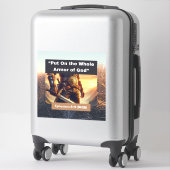Hele pantser van God - Custom-Cut Vinyl Sticker (Koffer)