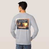 Hele pantser van God - Lange mouw Lt Grijs T-shirt (Achterkant volledig)