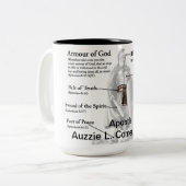 Hele pantser van God Mok (Voorkant links)