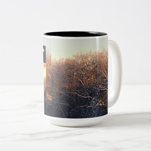 Hele pantser van God Two Tone Mok (Voorkant rechts)