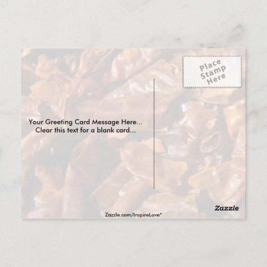 Hele pepers briefkaart (Achterkant)